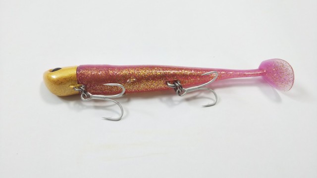 かっ飛び ジグヘッド ＋ ワーム 4色セット イエロー ピンク